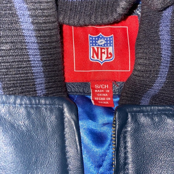 NFL Authentic Vintage Broncos Denver Broncos Leather Jacket Size Small - Picture 3 of 9